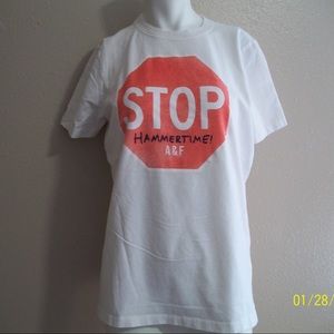 Retro A&F white Hammertime t-shirt